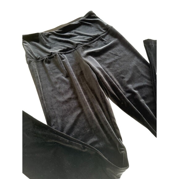 Lysse Mara Velvet Legging black size M medium velour pull on stretch - Picture 2 of 8